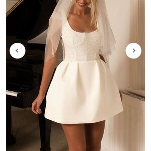 bridal shower, reception dress, wedding dress